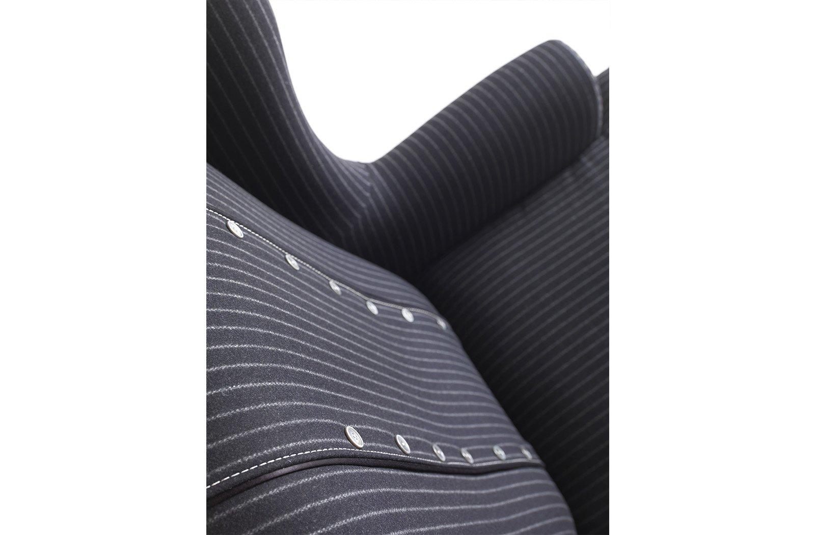 Bergere fabric armchair with armrests | Ayla_2 by Gianfranco Ferre Home