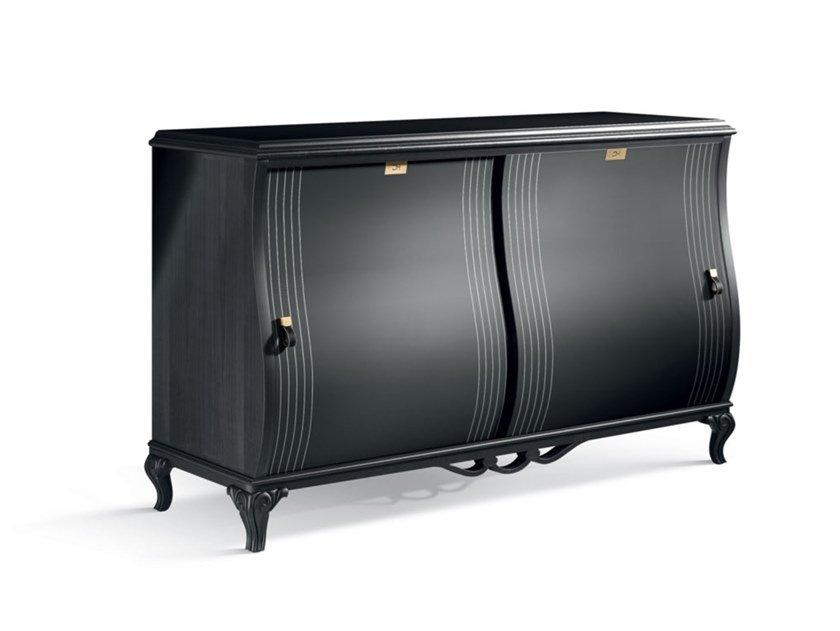 Wooden sideboard with sliding doors | 5707 by Carpanese home