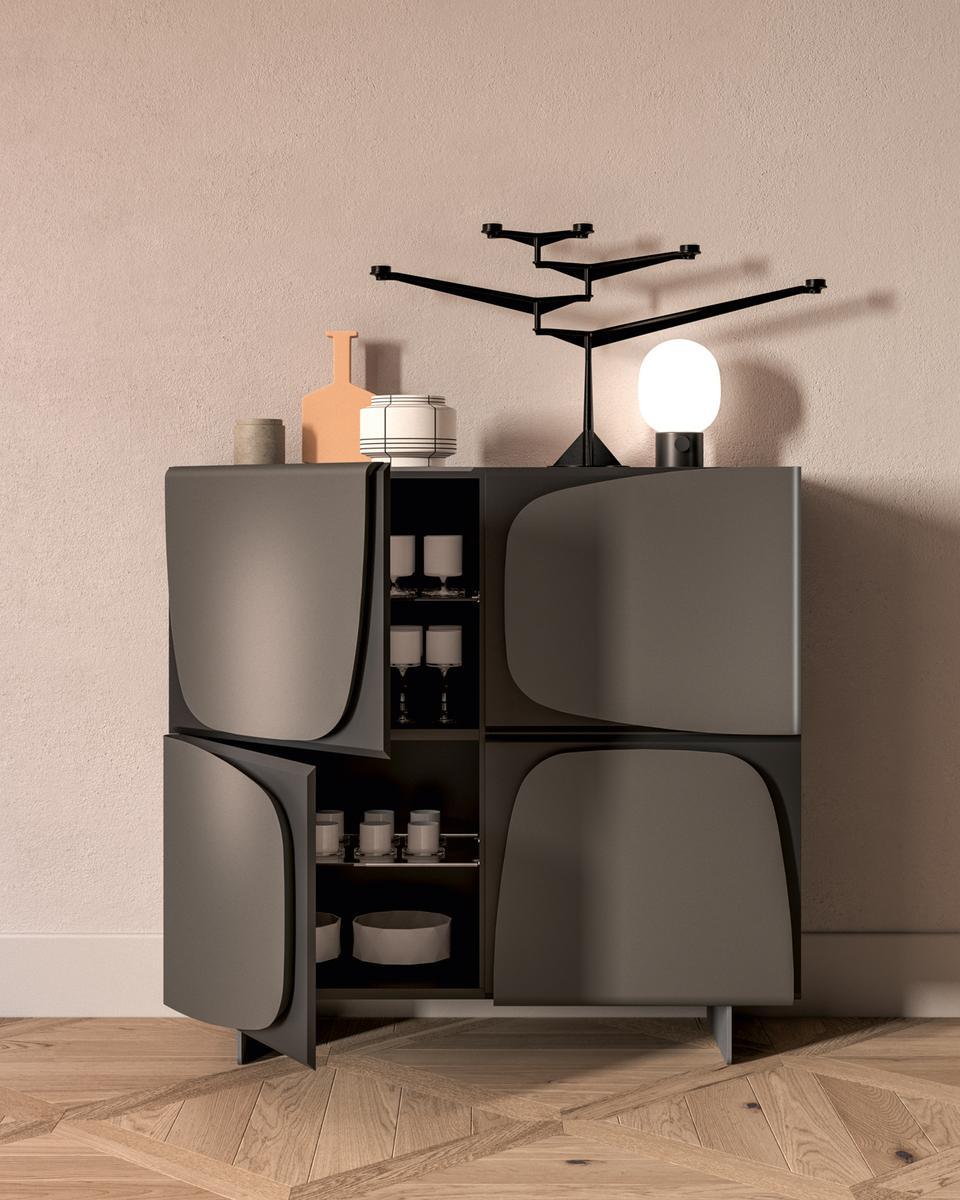 Highboard with doors | Trilogy by Ozzio Italia