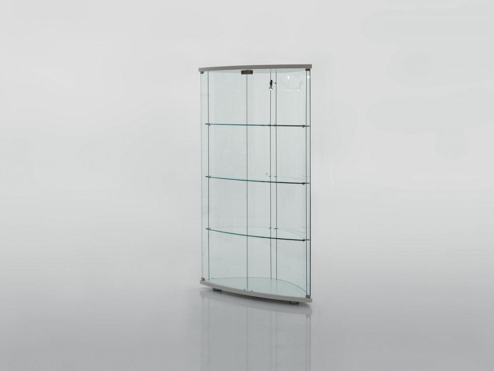 Wood and glass display cabinet with integrated lighting | Gracia by Tonin Casa