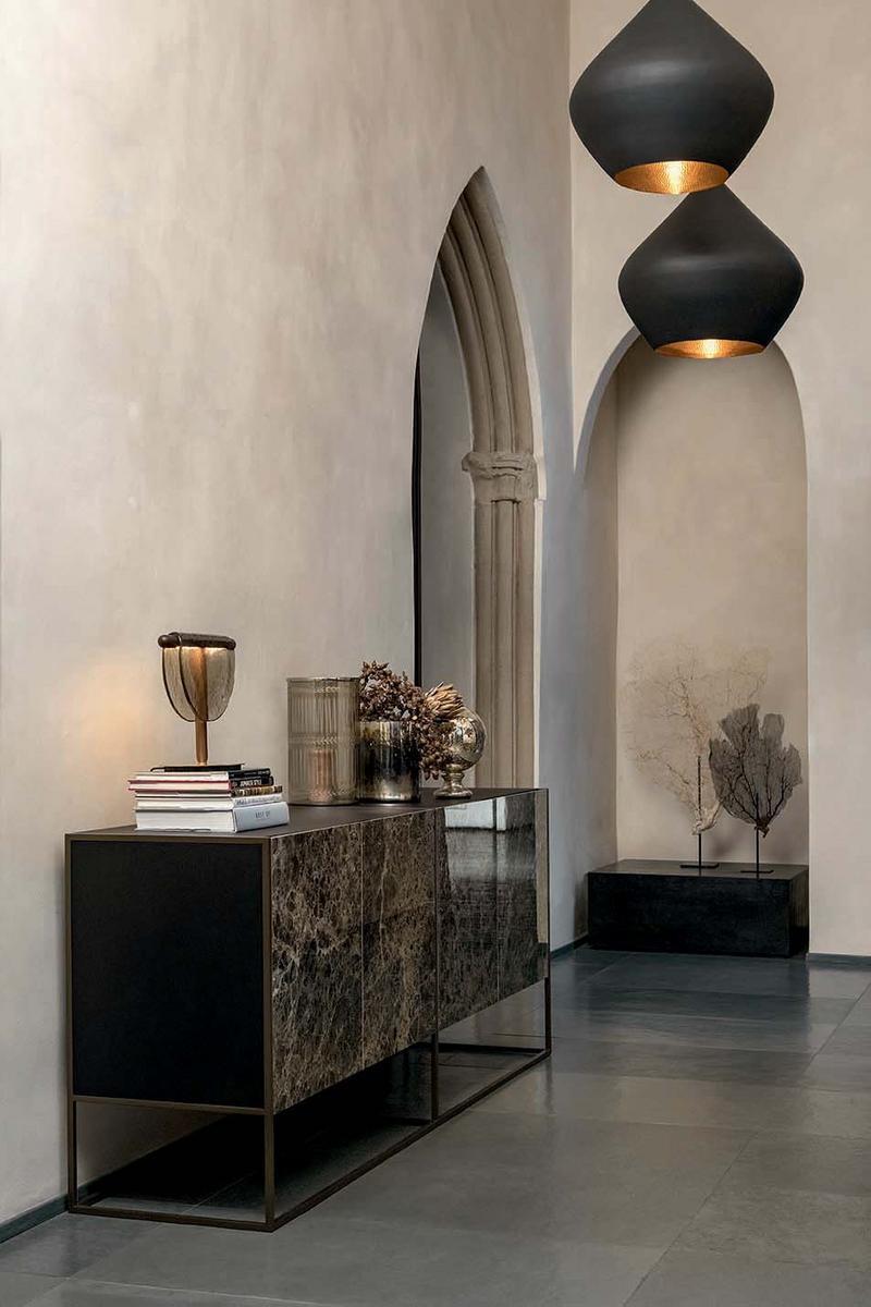 Porcelain stoneware sideboard with doors | Coral by Tonin Casa