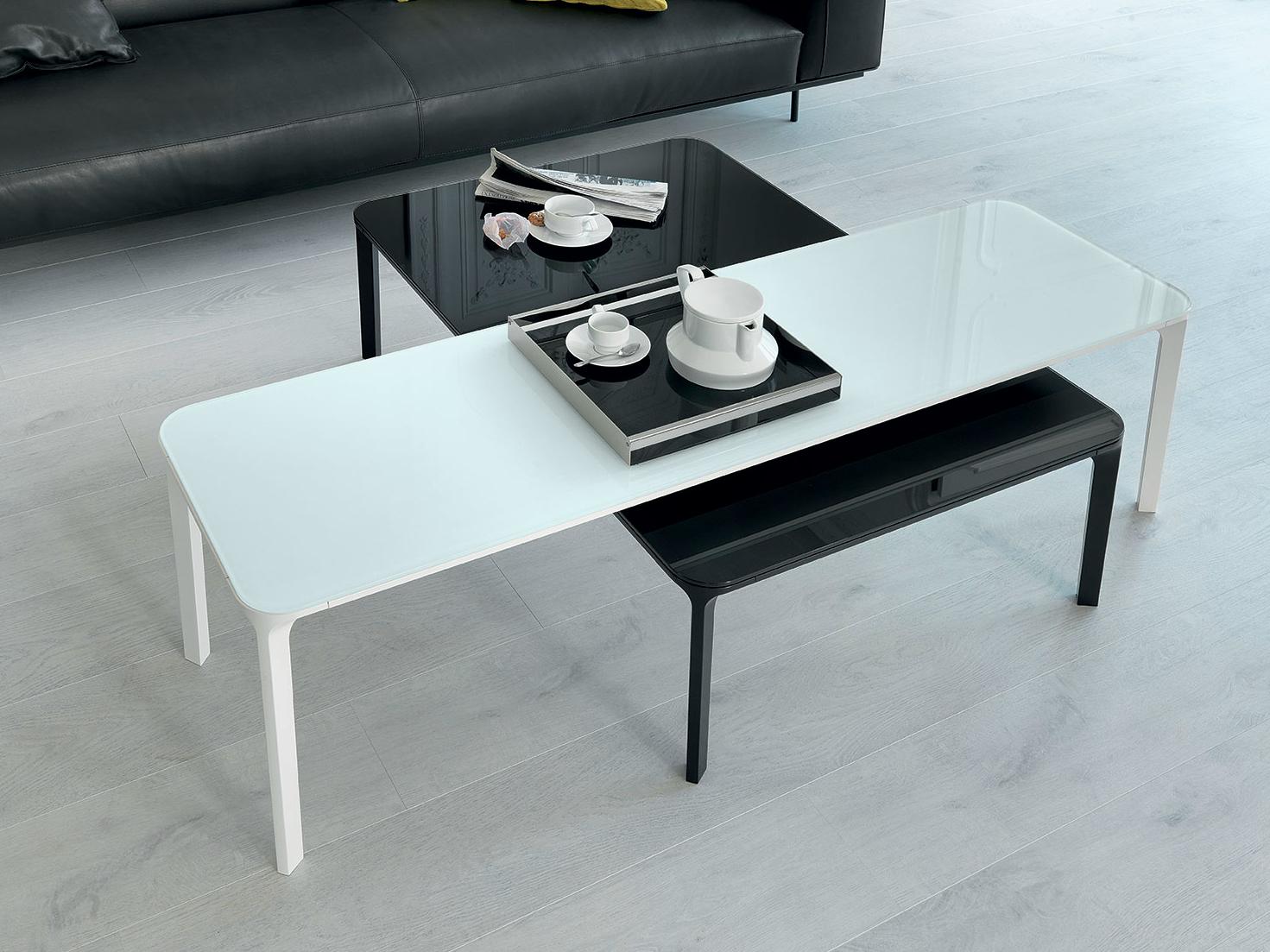 Rectangular ceramic coffee table | Slim by Sovet