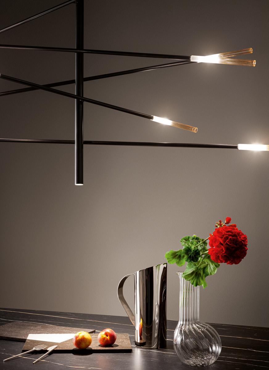 Painted metal pendant lamp | Crossroad by Bonaldo