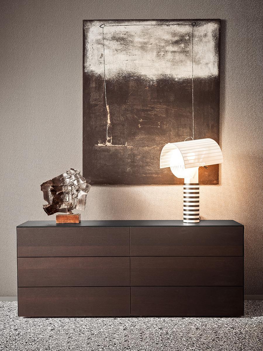 Wooden chest of drawers with integrated handles | Norma by Pianca