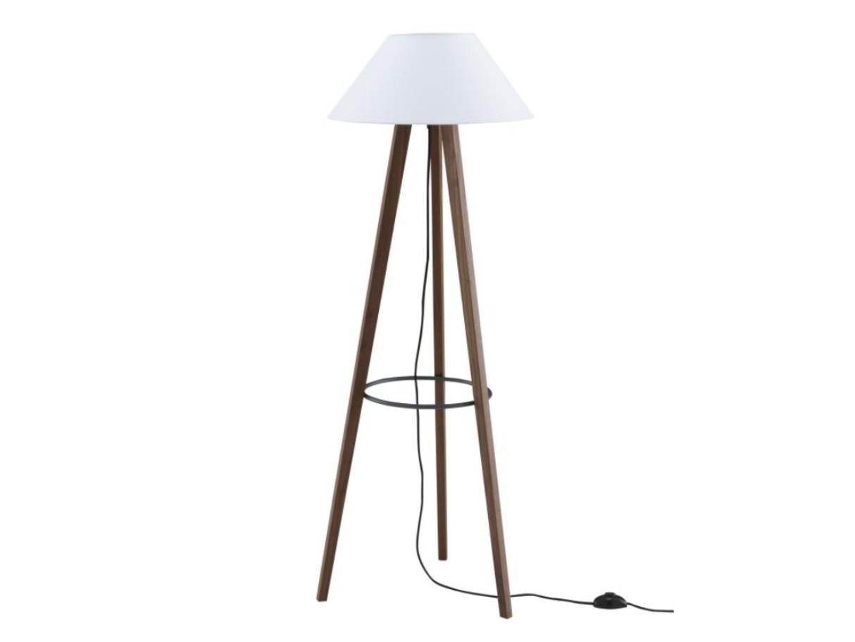 LED steel and wood floor lamp | Melusine by Ligne Roset