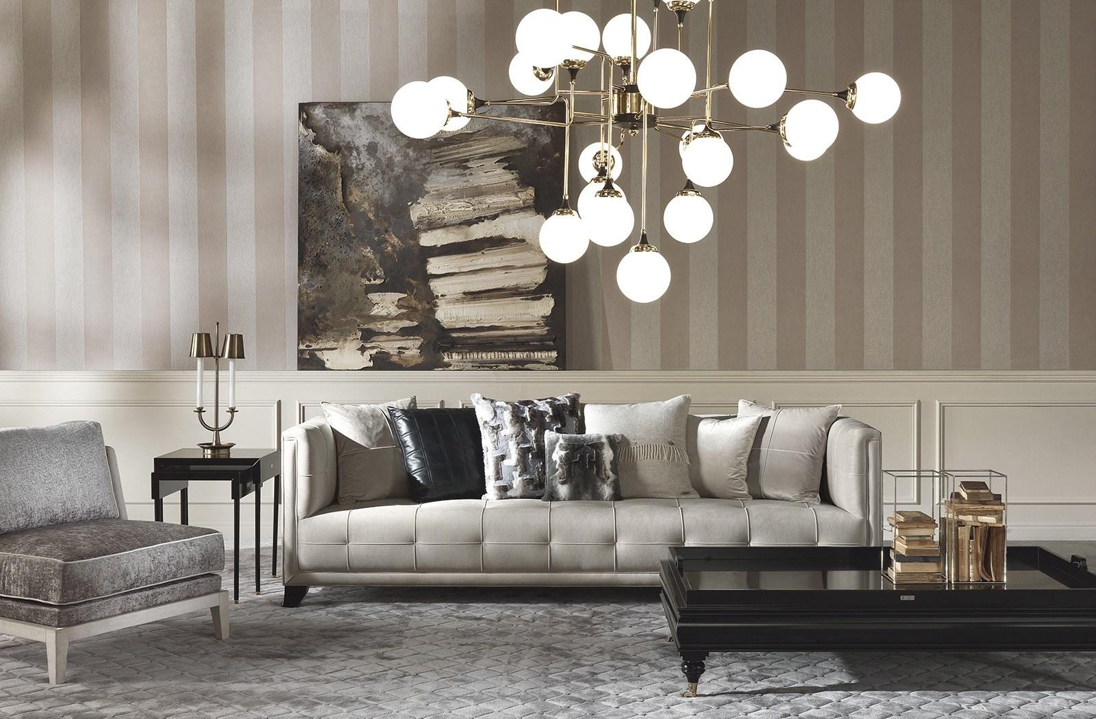 Leather sofa | Barney by Gianfranco Ferre Home