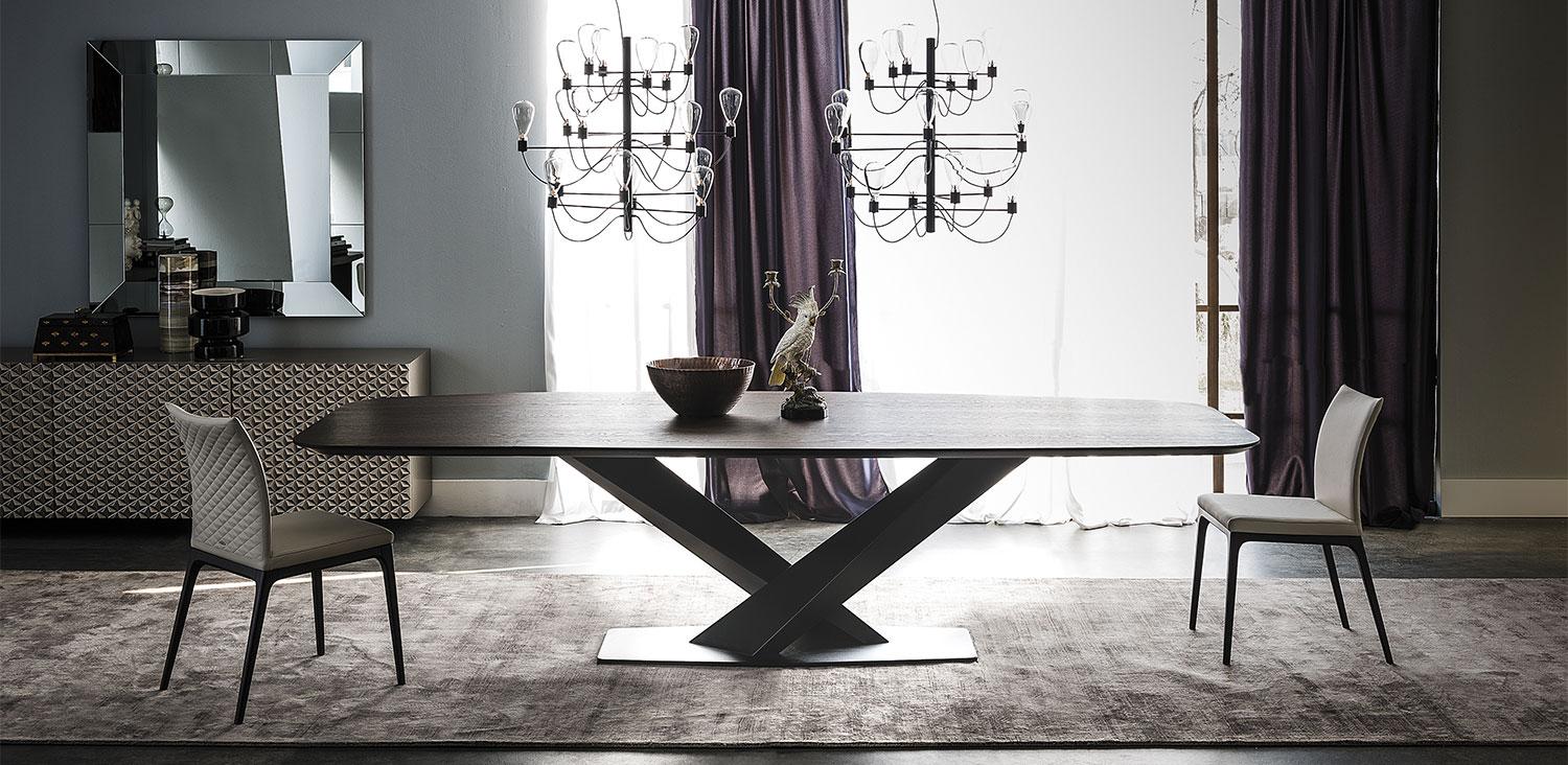 Rectangular metal table | Stratos Wood by Cattelan Italia