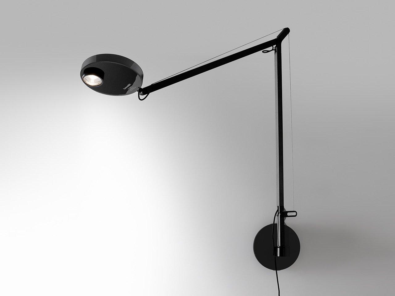 LED aluminium wall lamp with swing arm | Demetra Professional by Artemide