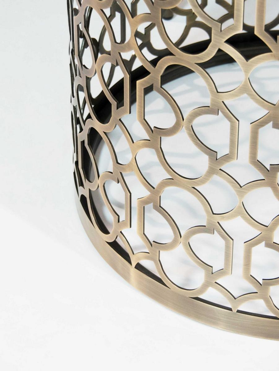 Round metal coffee table | Nuage L by Capital Collection