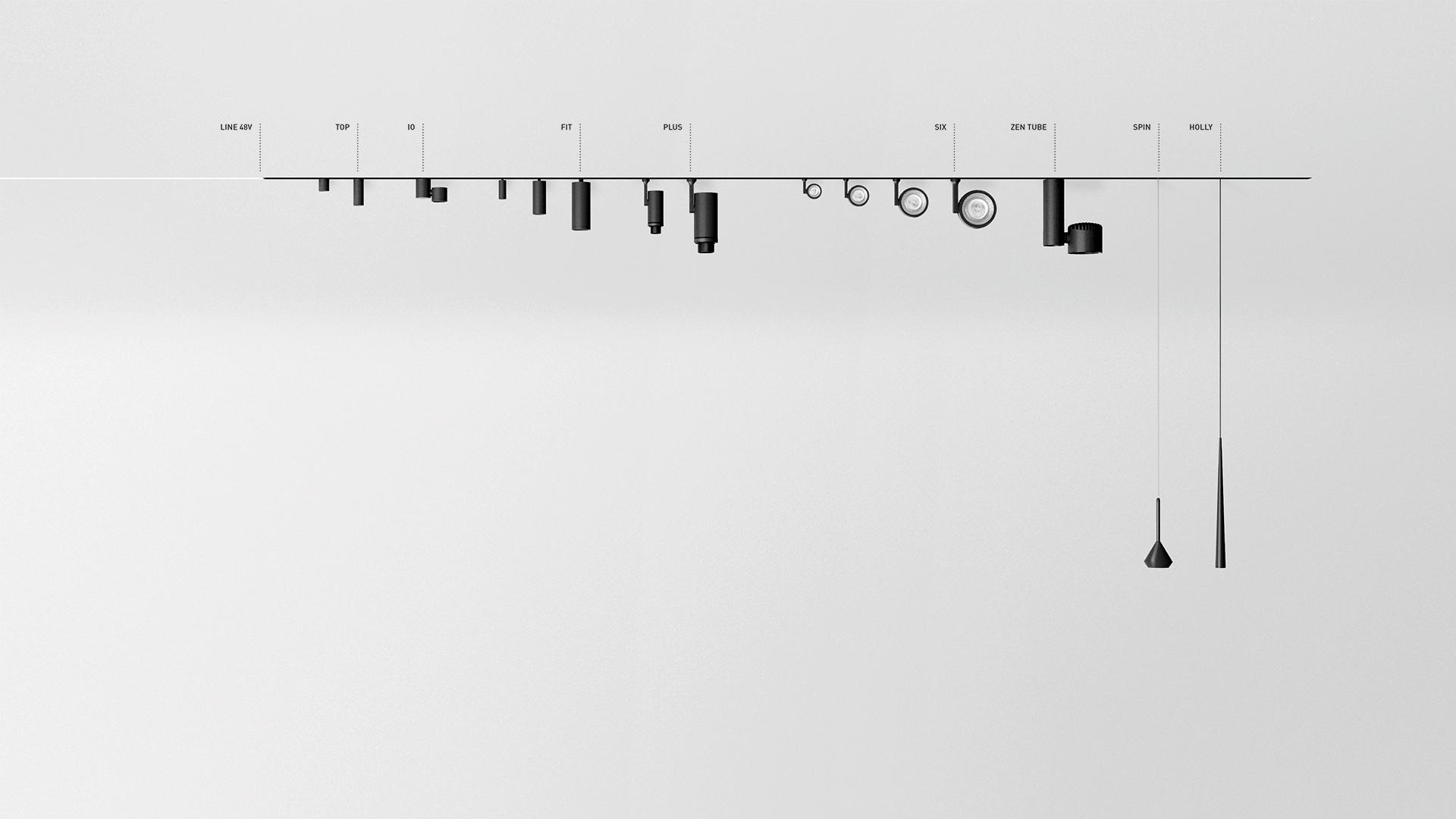 LED aluminium track-Light | Io 48v by Arkoslight