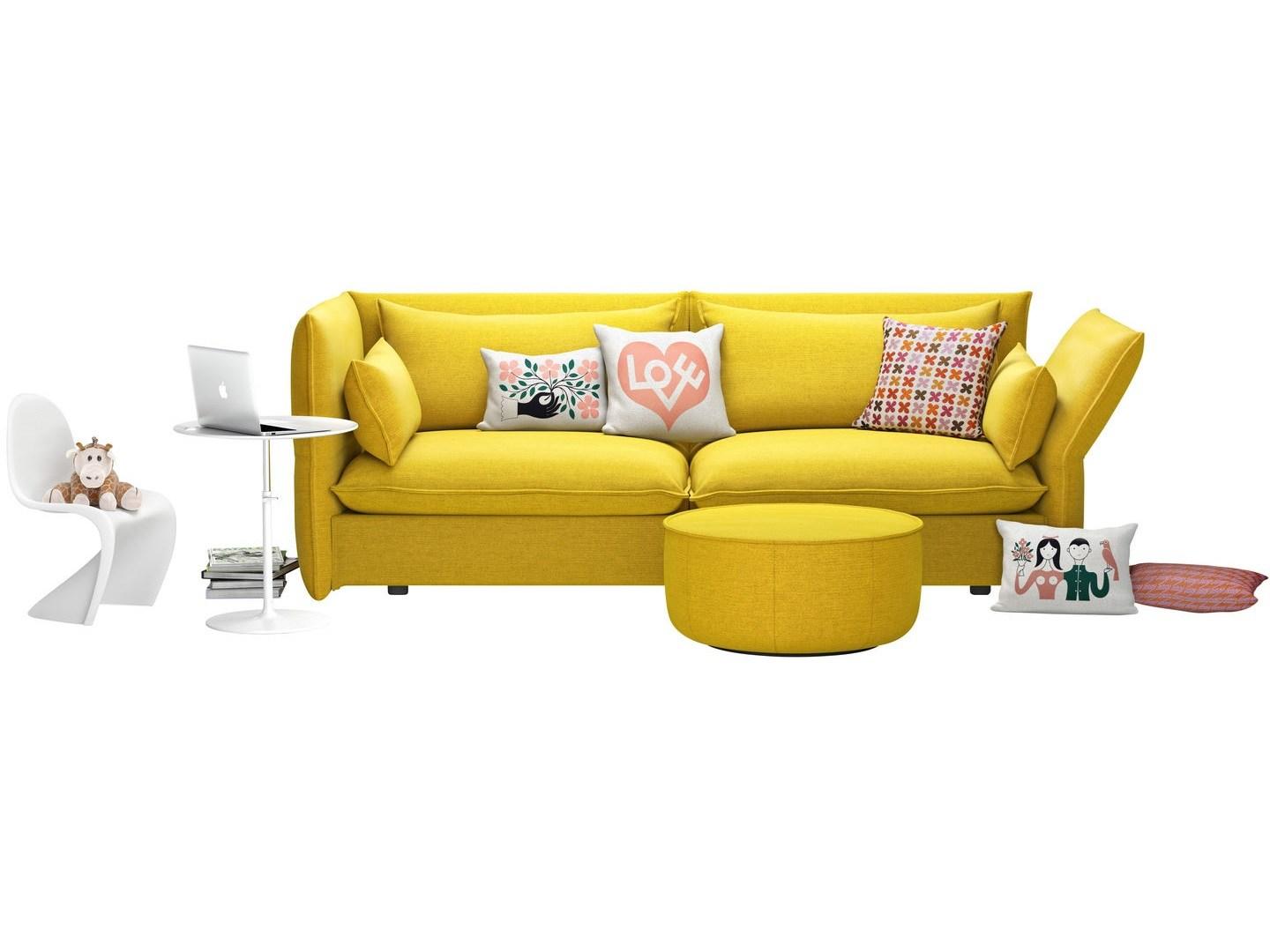 3 seater sofa with removable cover | Mariposa by Vitra