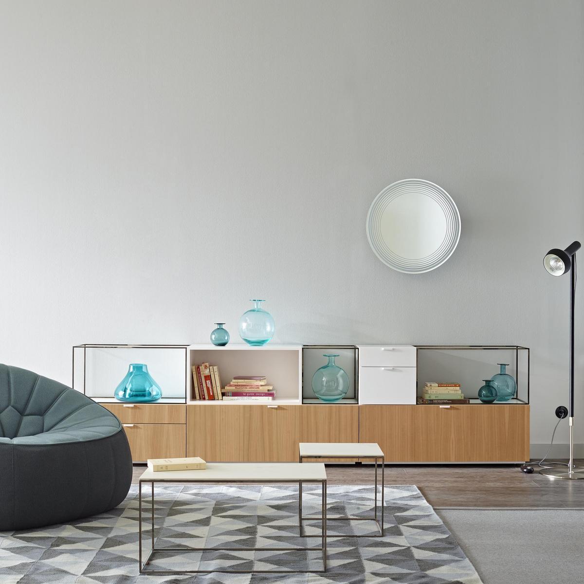 Low square porcelain stoneware coffee table | Space by Ligne Roset