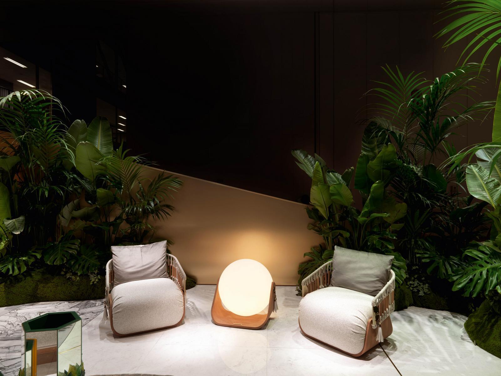 Rope garden armchair with armrests | Kathryn by Visionnair