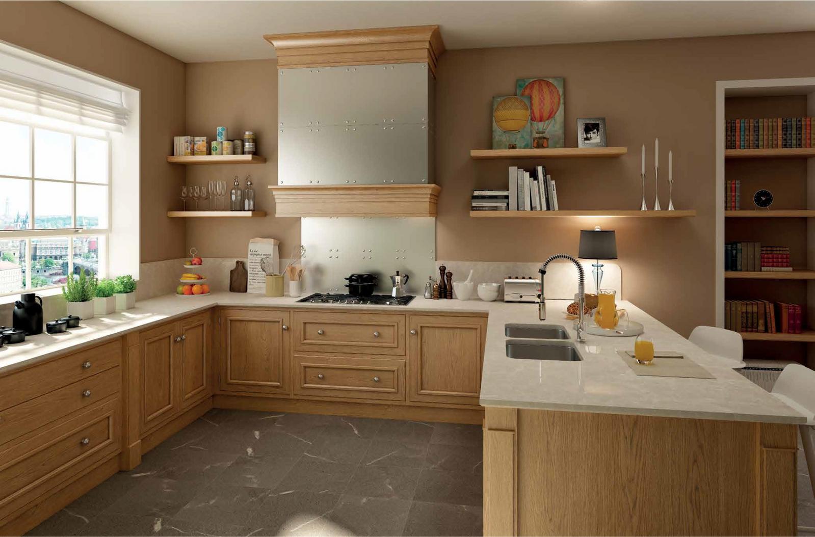 Veneer kitchen with handles FM bottega d'Arte Boston