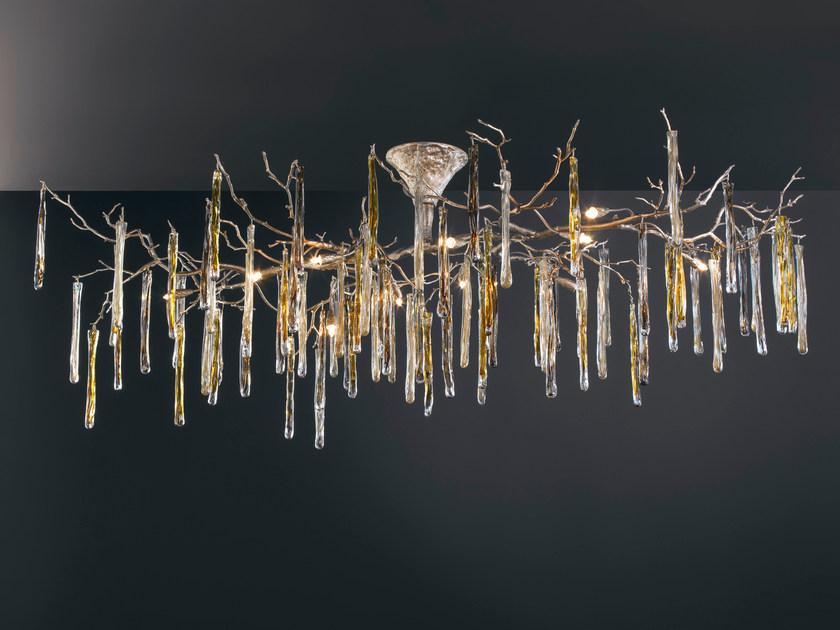 Handmade bronze ceiling lamp | Glamour Pl329/12 by Serip