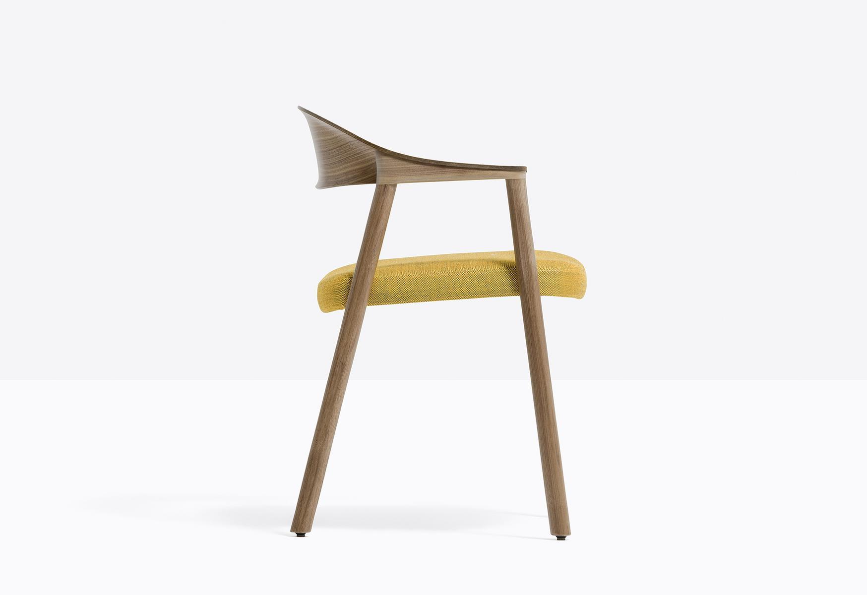 Ash chair with armrests | Héra 2865 by Pedrali