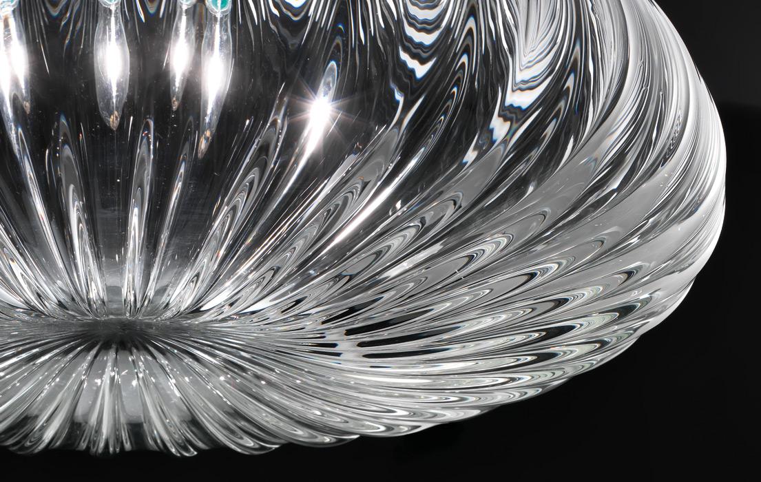 LED direct light Murano glass ceiling lamp | Diamante Fa by Vistosi