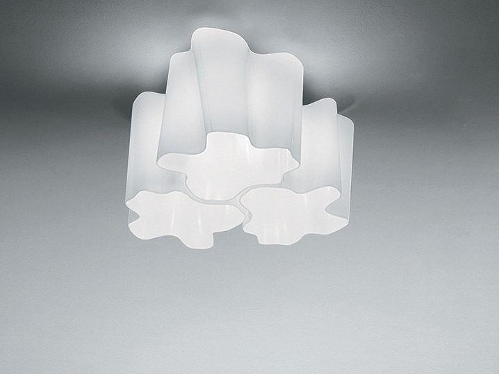 Halogen blown glass ceiling lamp | Logico 3x120° by Artemide