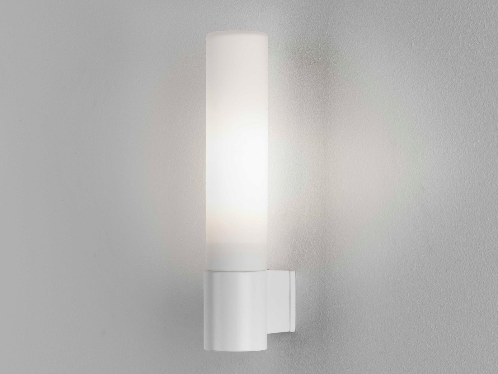 Zinc and opal glass wall lamp | Bari by Astro lighting