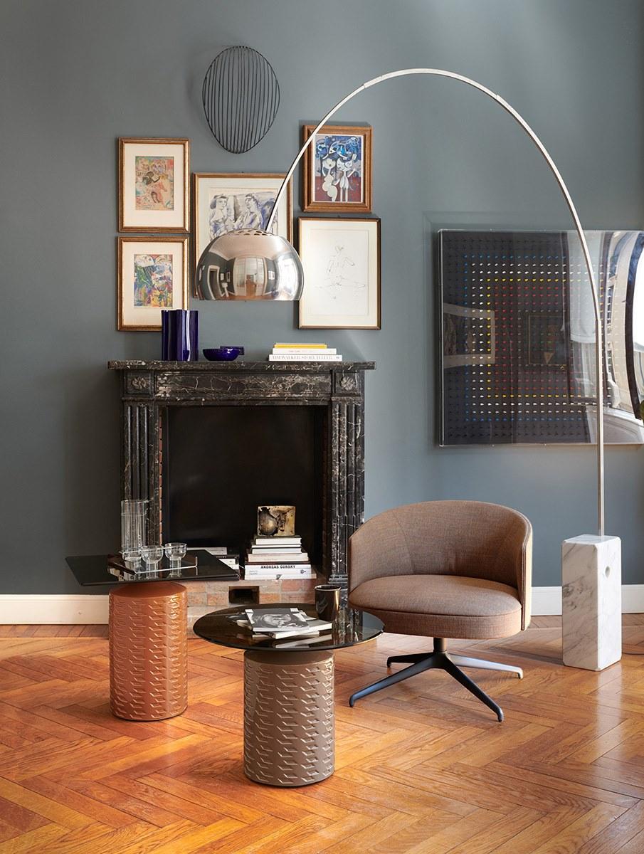 Square garden side table | Hishi by Potocco