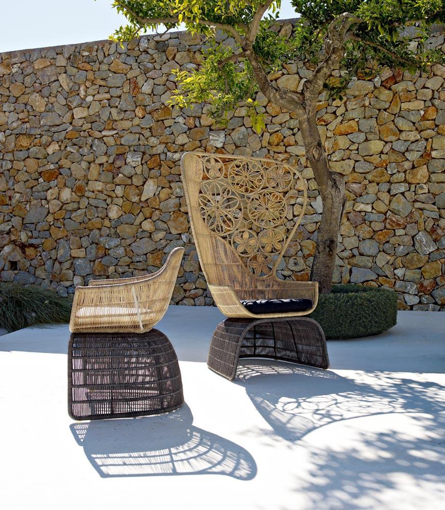 Polyethylene garden armchair | Crinoline by B&B Italia
