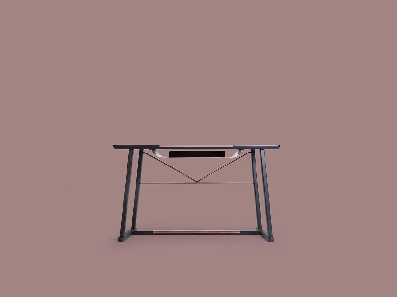 Rectangular wooden writing desk | Golia by Borzalino