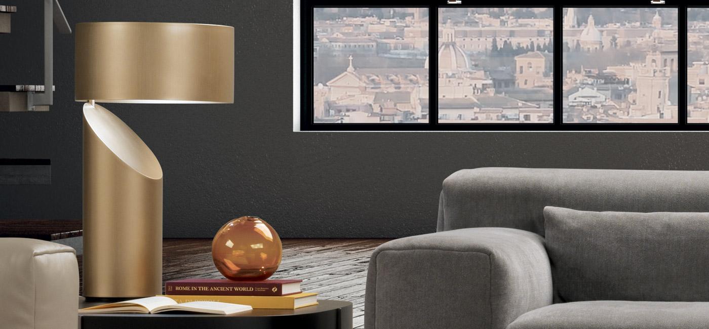 Metal table lamp | Vico by Natuzzi Italia