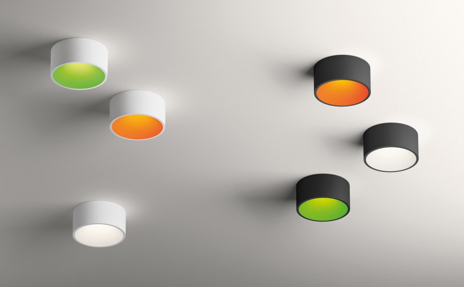 Aluminium ceiling lamp | Domo by Vibia