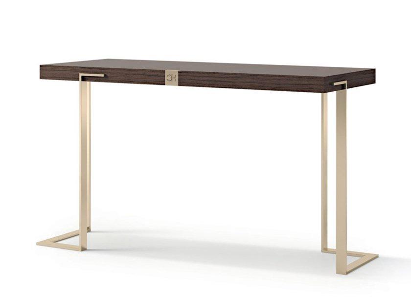 Rectangular wooden console table with metal legs | 7983 by Carpanese home