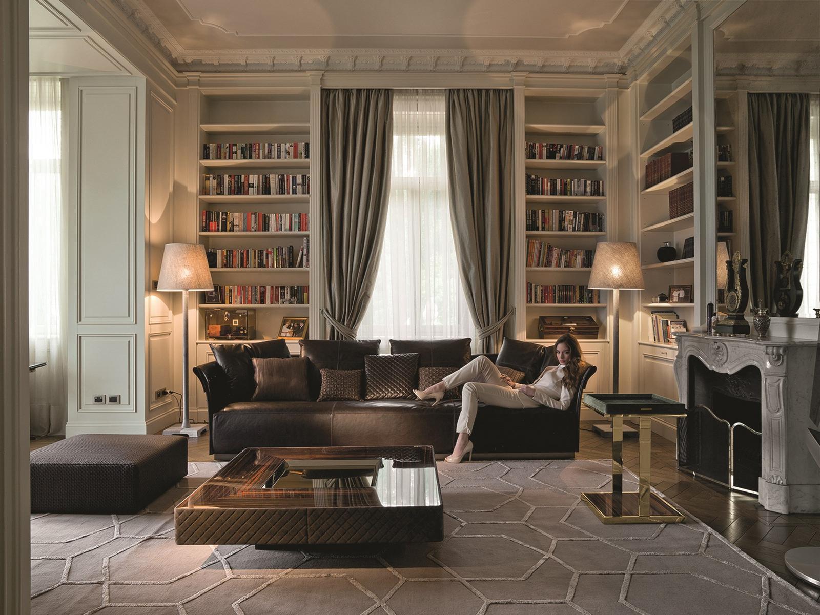 Leather sofa | Charme by Longhi