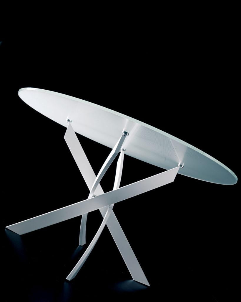 Round ceramic table | Barone by Bontempi