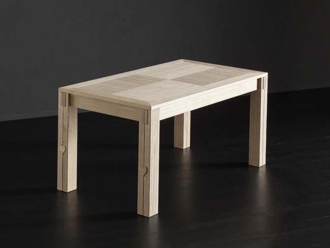 Extending rectangular oak table | Dublino by Altacorte
