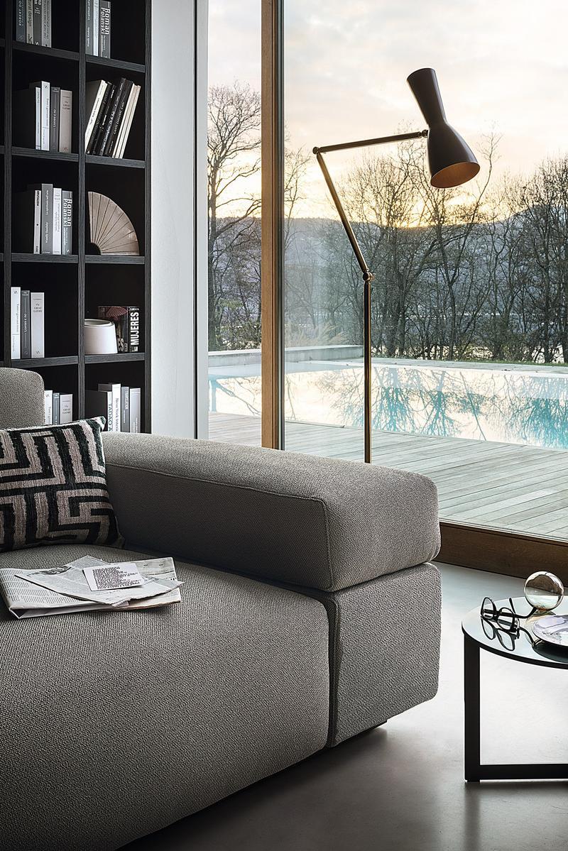 Recliner fabric sofa | Brick Lane by Lema