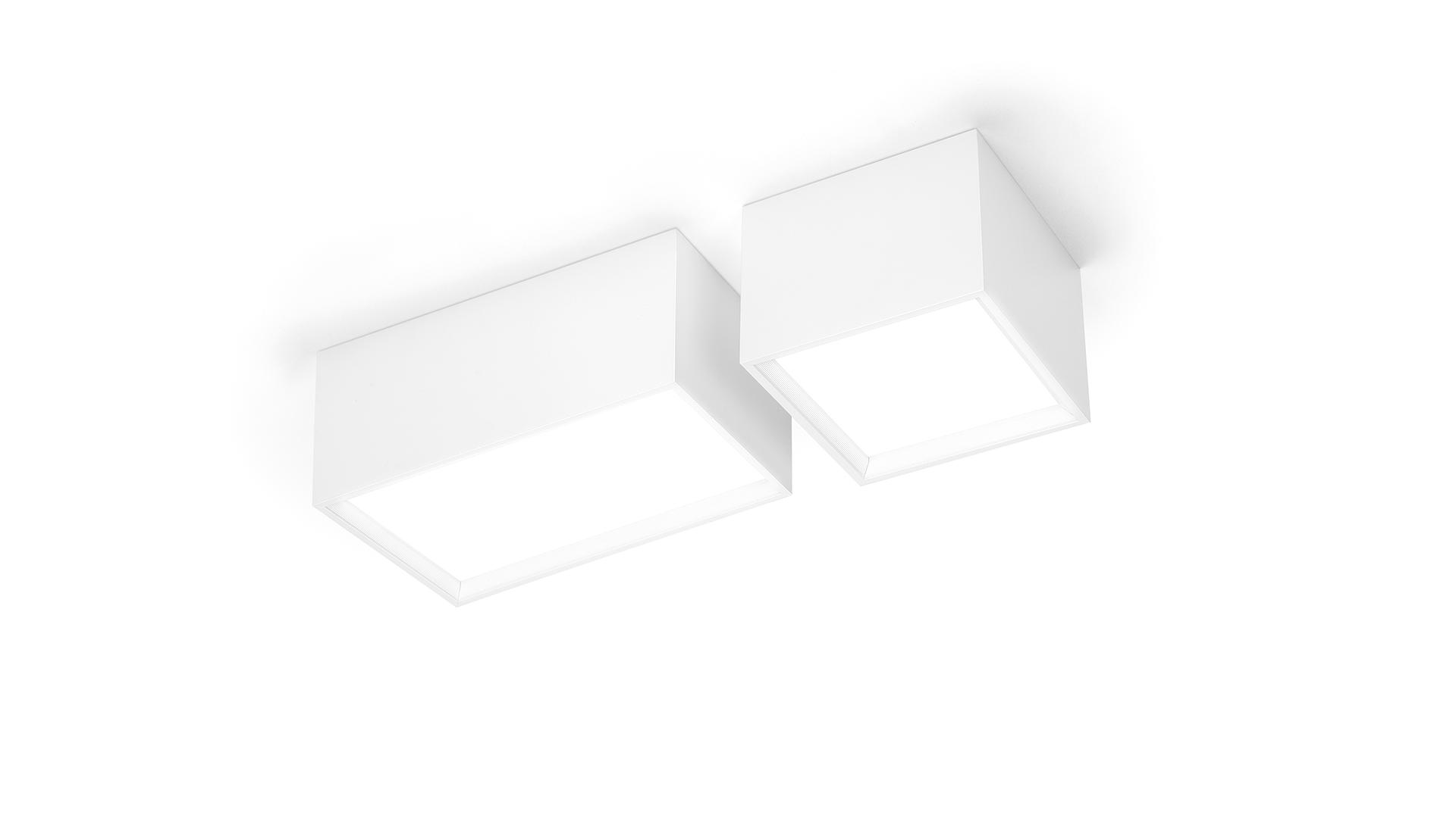 LED aluminium ceiling lamp | Block Large by Arkoslight