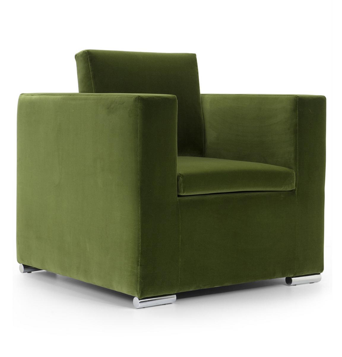 Lobby chair with removable cover with armrests | Lowell by Domingo salotti