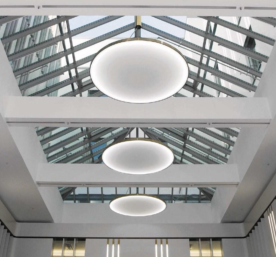 LED RGB pendant lamp | Highmoon Flat Led by Sattler