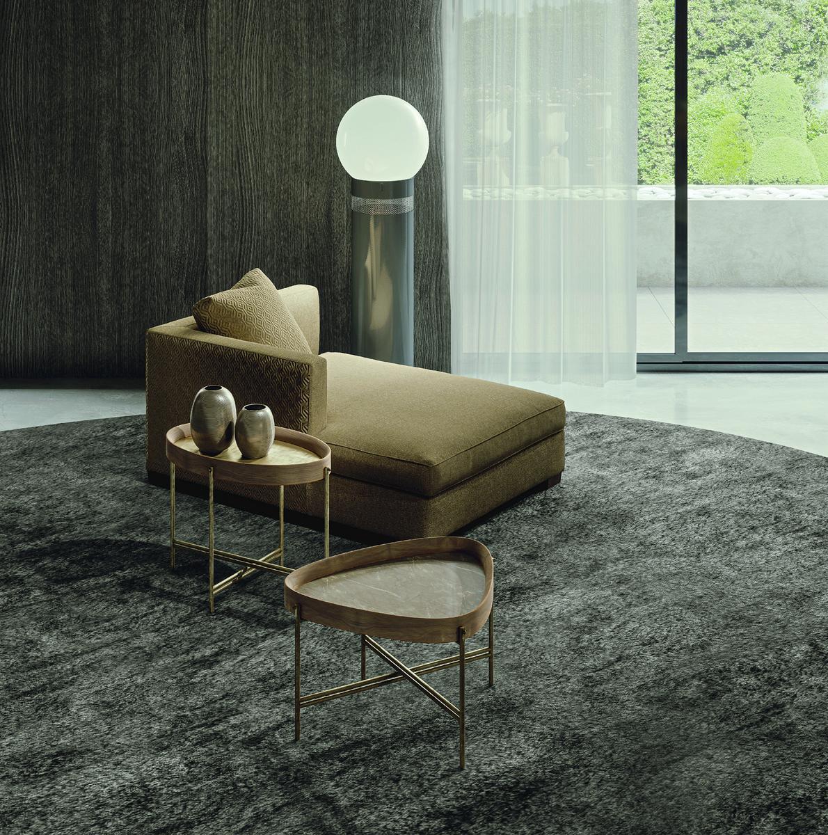 Upholstered fabric day bed | Tiberio by Frigerio