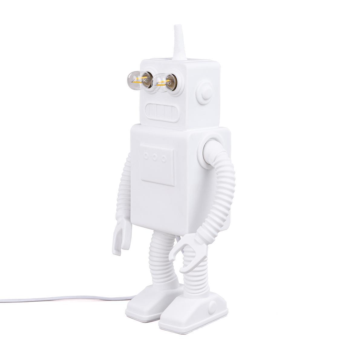 LED porcelain table lamp | Robot by Seletti