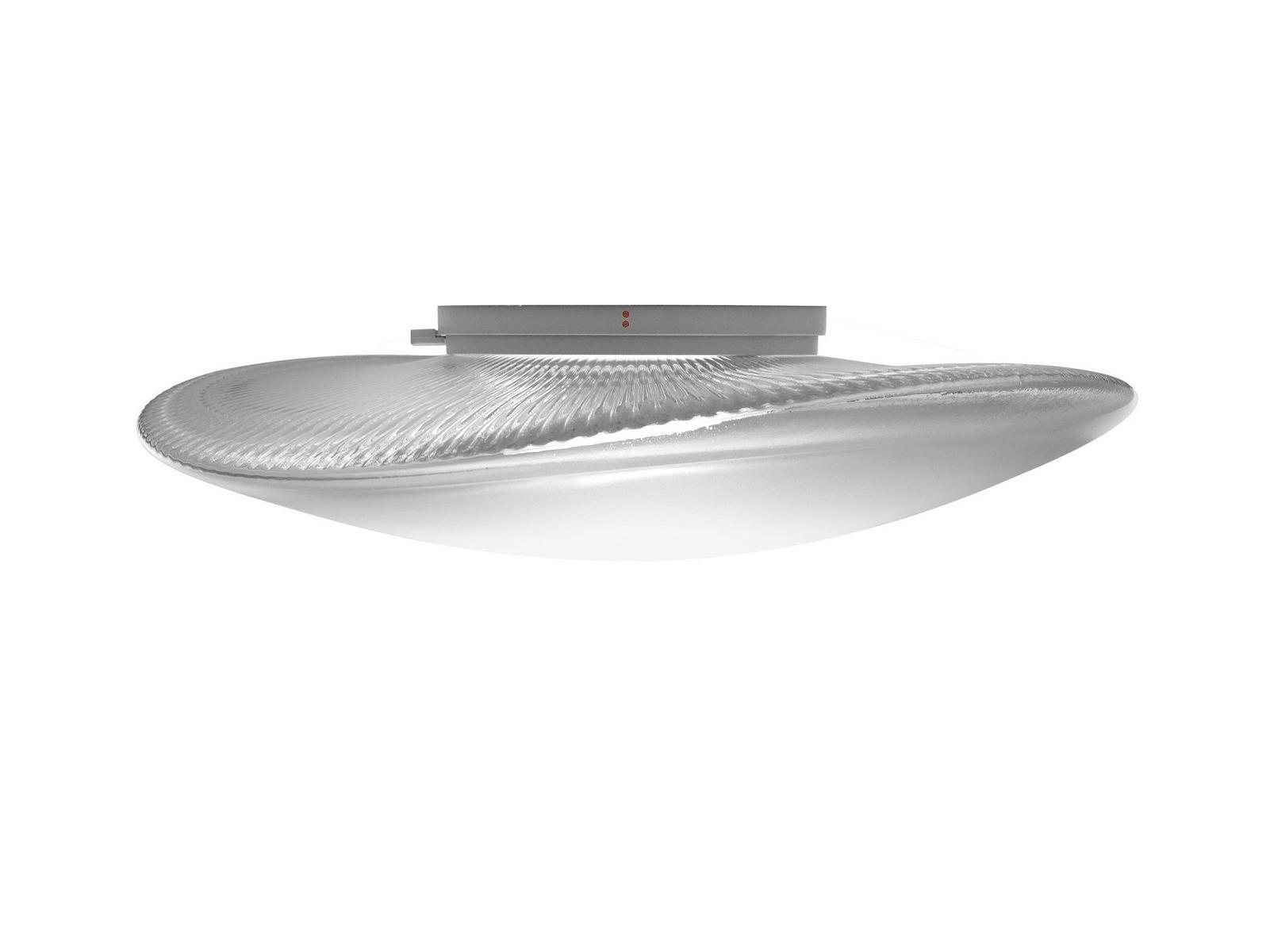 LED blown glass ceiling lamp | Loop by Fabbian