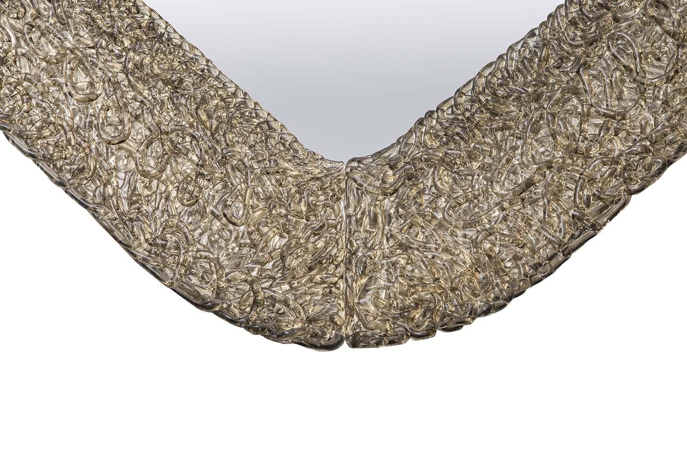 Square framed wall-mounted mirror | Macrabè by Tonin Casa