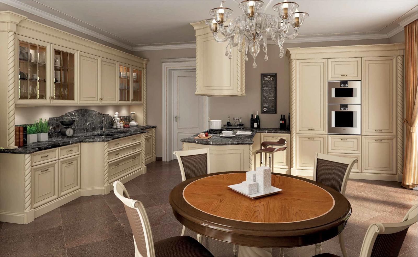 Wood kitchen with handles FM bottega d'Arte Paris