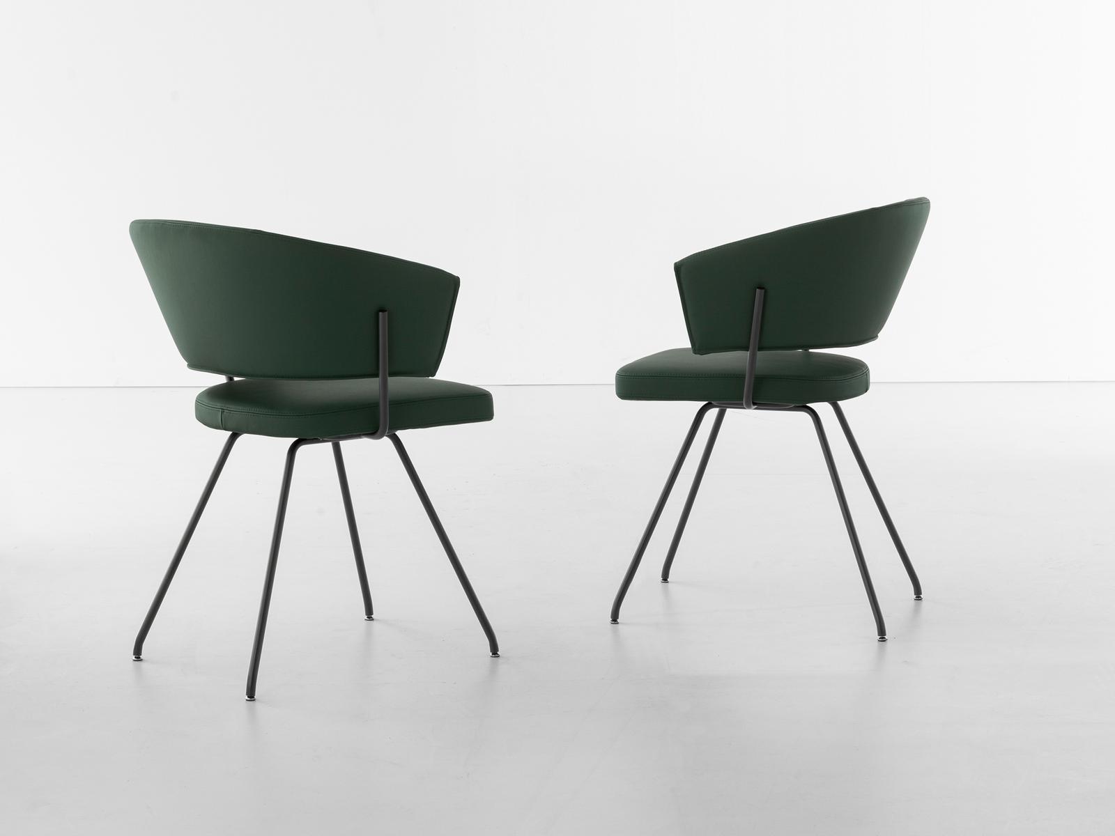 Upholstered leather chair | Bahia by Bonaldo