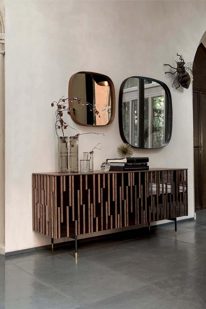 Wood and glass sideboard with doors | Drops by Tonin Casa
