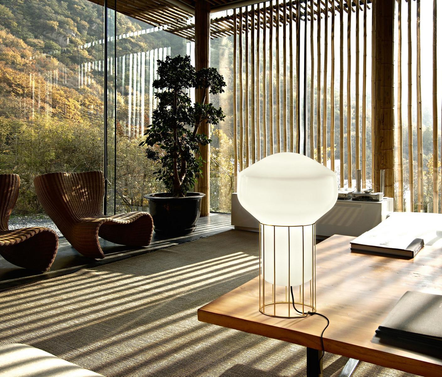 Blown glass table lamp | Aérostat by Fabbian