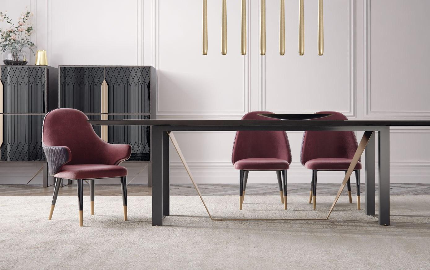 Rectangular wooden dining table | Prisma by Capital Collection