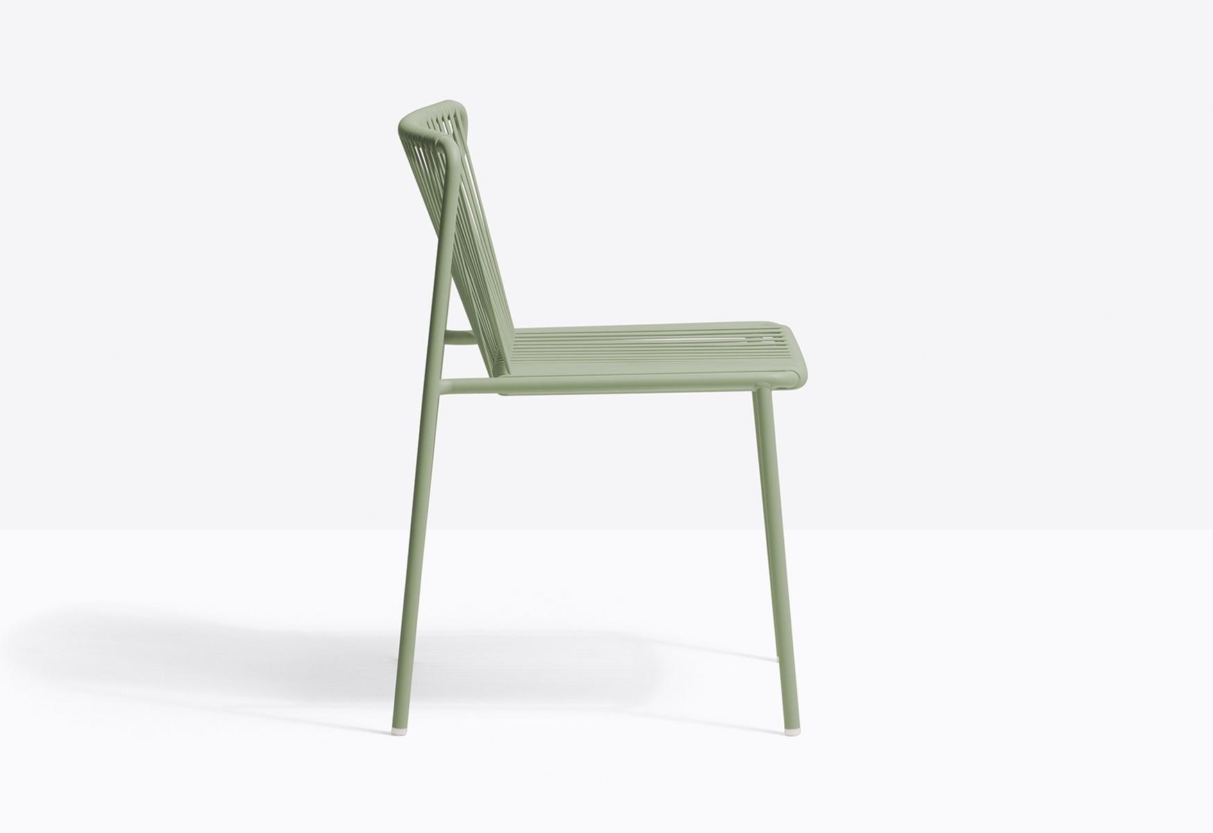 Powder coated steel garden chair | Tribeca 3660 by Pedrali