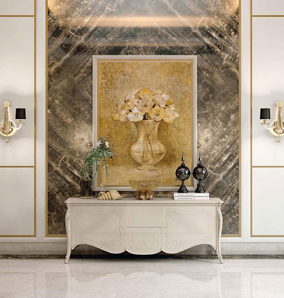 Solid wood living room set | Opera by Francesco Pasi