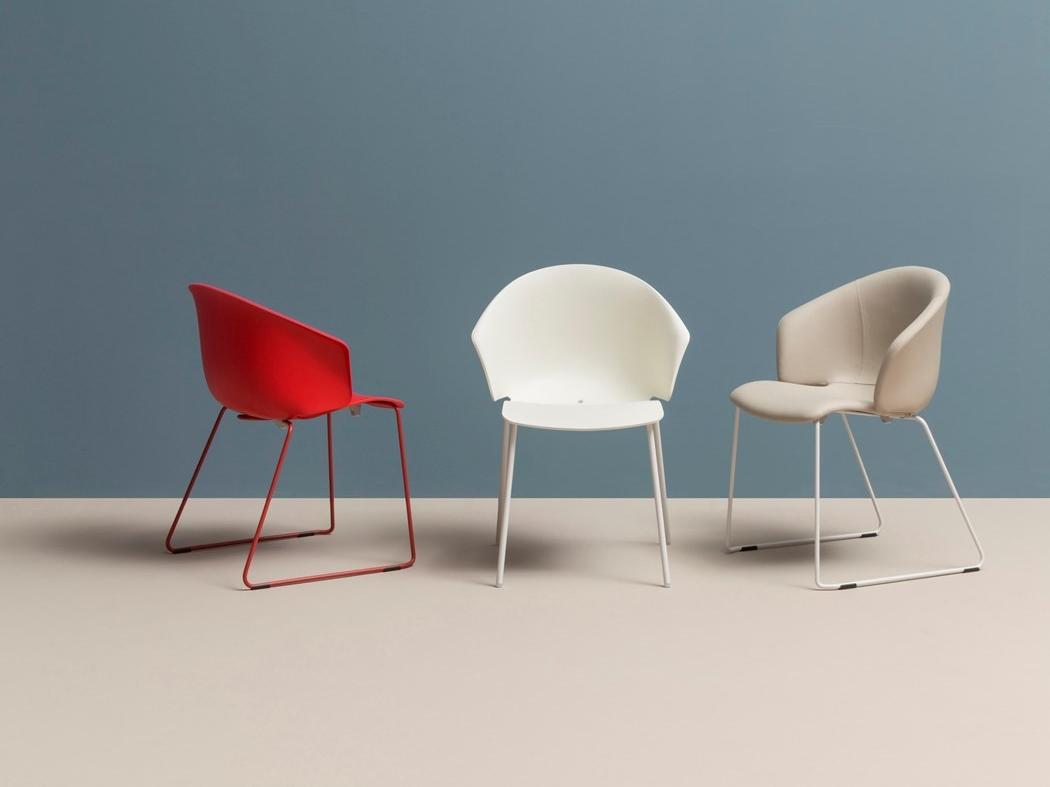 Stackable chair | Grace 410 by Pedrali