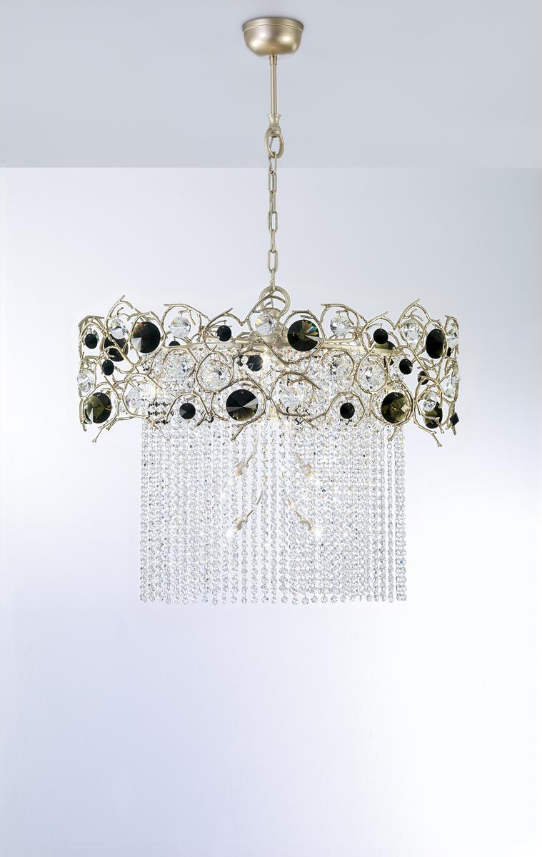 Halogen pendant lamp with crystals | Diamond by Serip