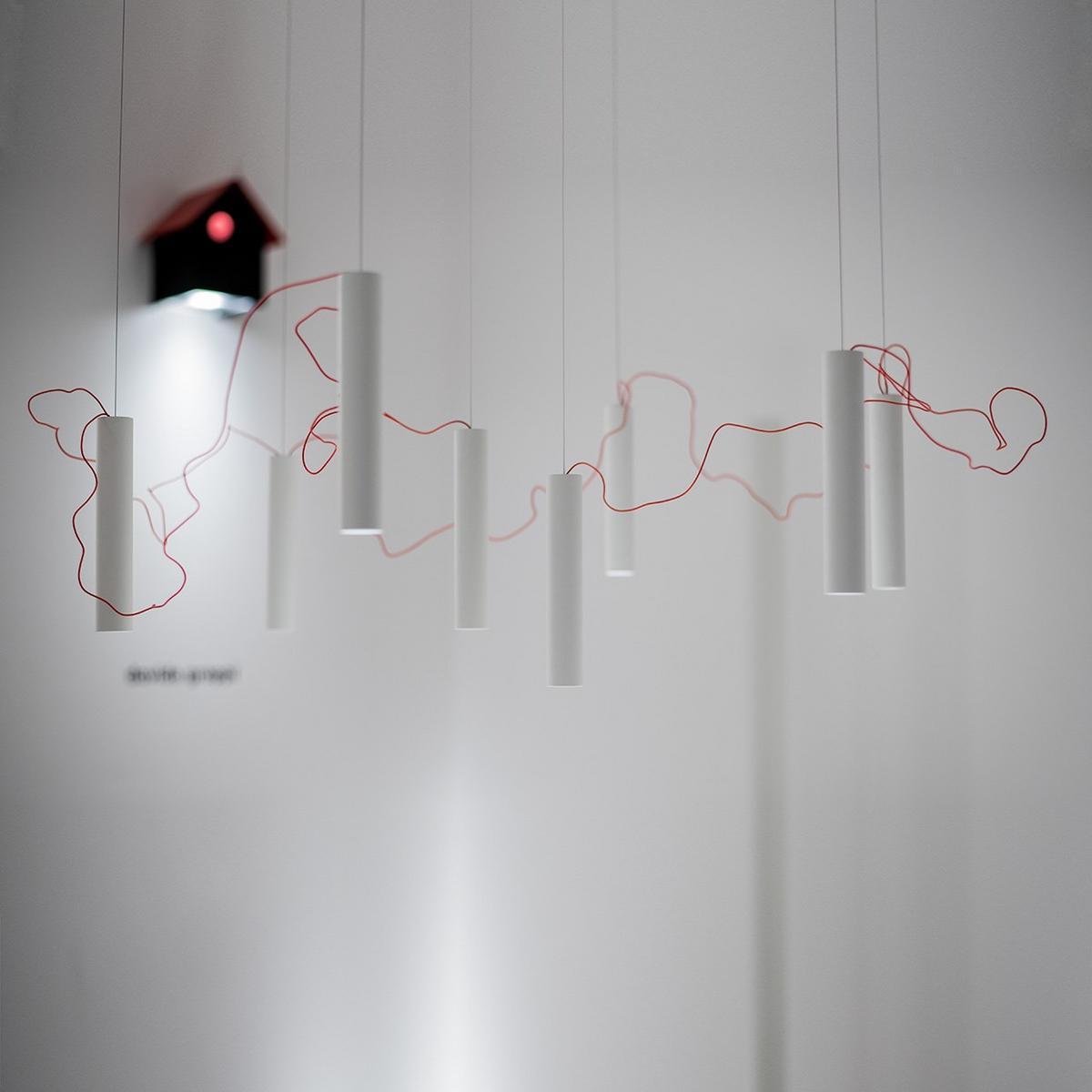 LED metal pendant lamp | Simbiosi by Davide Groppi